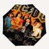 ACDC Theme Automatic Umbrella, Lightweight & Portable, 8 Rib, Perfect for Outdoor Travel, Birthdays, Christmas, Gifts.