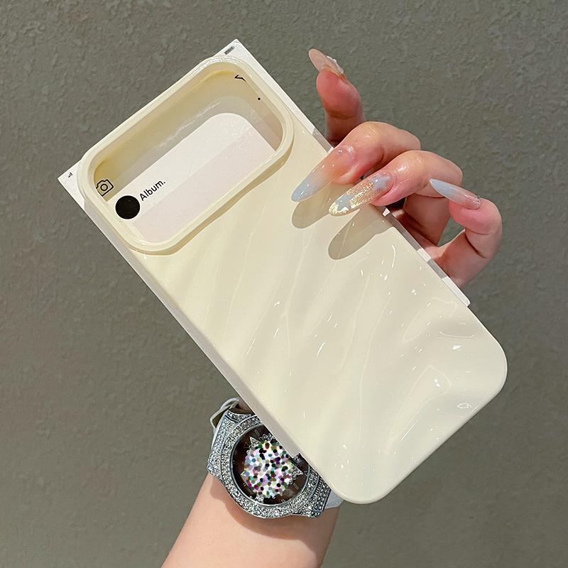 3D Curly Wavy Texture Phone Case For For Iphone 17 Air 16 1 14 Plus 13 Pro Max Soft Shockproof Phone Back Cover