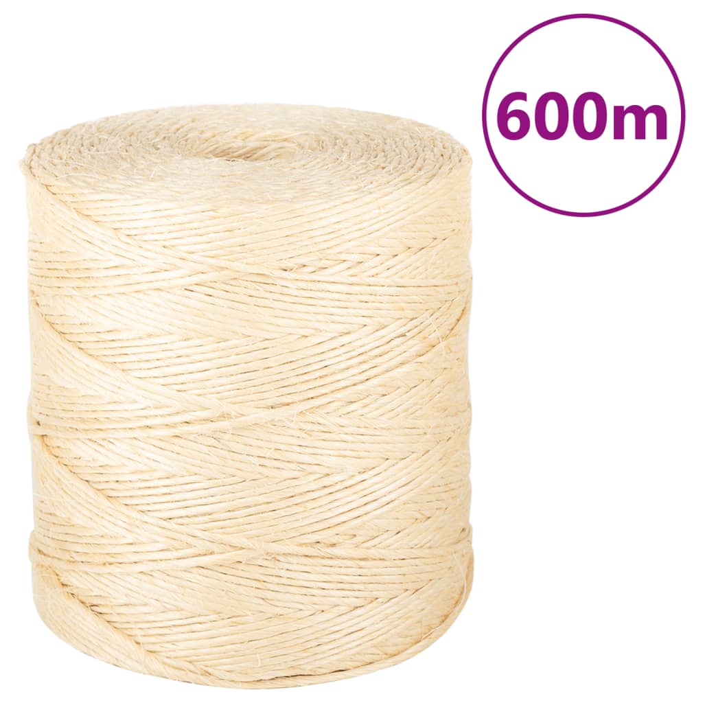 Sisal Rope 100percent  Sisal 2 mm 600 m