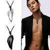 Women Men'S  Wolf'S Tooth Necklace Crystal Natural Stone Pendant Jewelry Gift