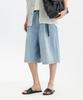 YOUTH Wide Half Denim - Light Blue