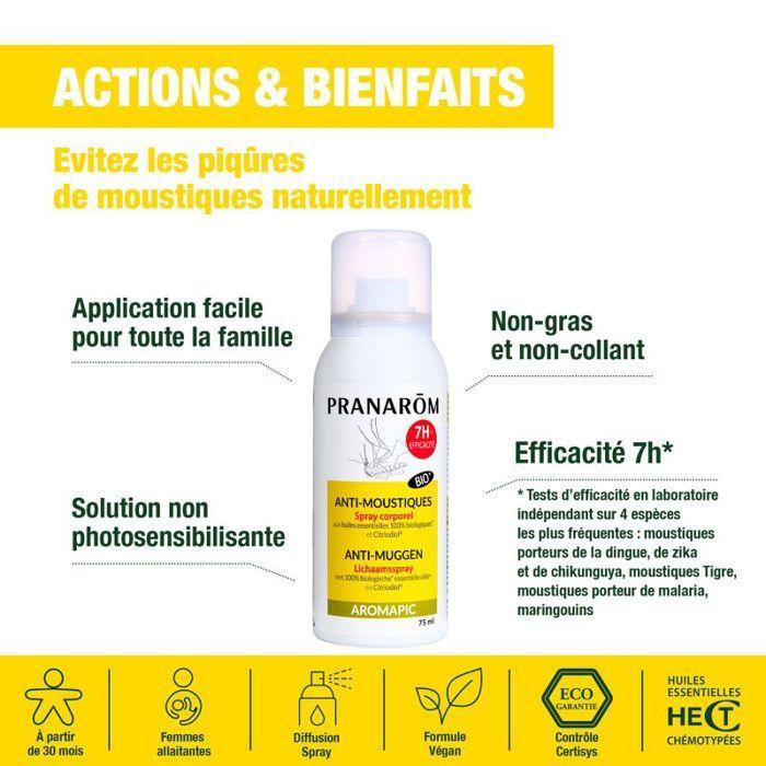 Pranarom Spray Corps Anti-moustique 75ml