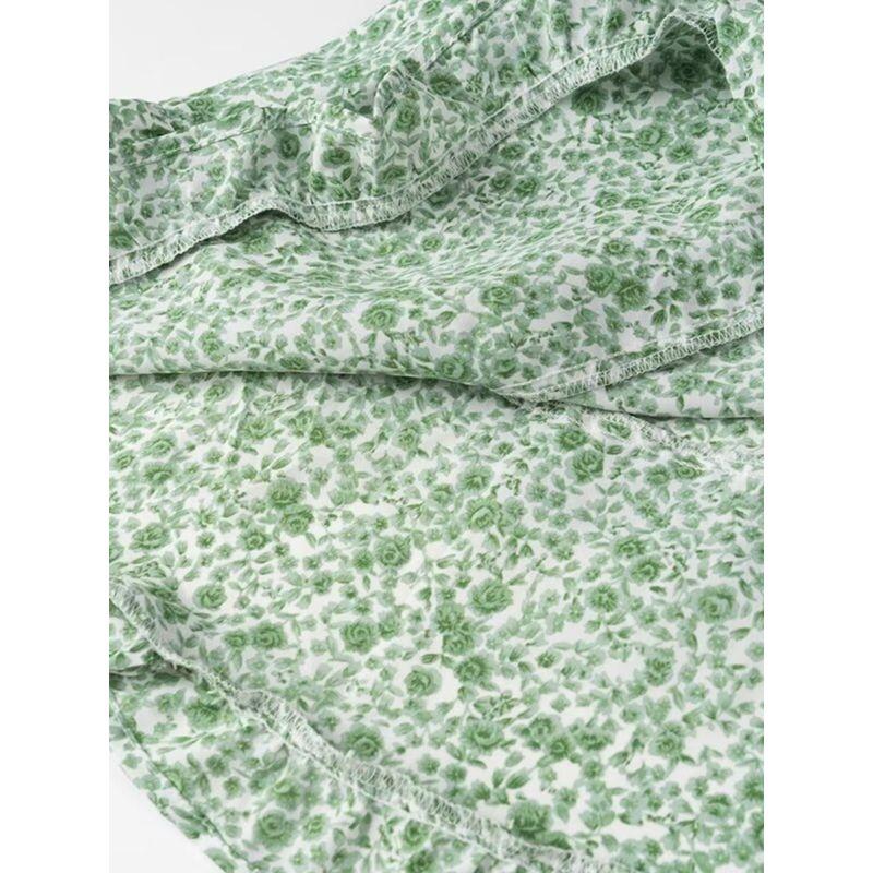 Kaslead New Arrival Women's Clothing Fashion Style Fashion Casual Minimalist Laminated Floral Short Dress