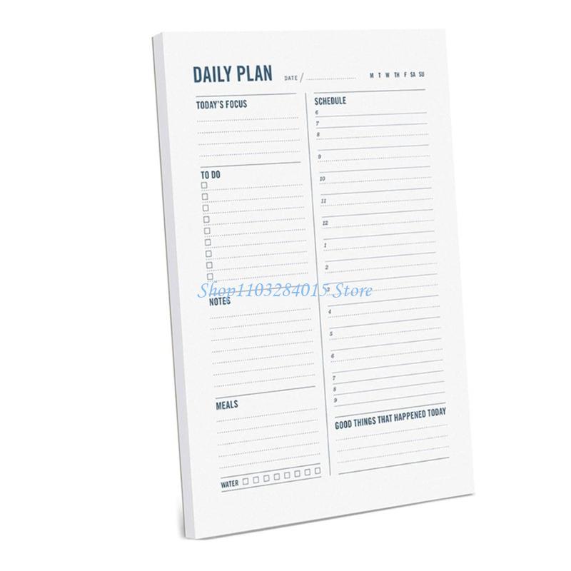 R6FF Daily Plan Tracking Planner with 60 Sheets Professional Workout Reading Meal Planner Journal Daily Planner for Men Women