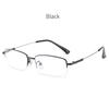 New Business Half-Frame Sqaure Myopia Glasses for Men Women Ultralight Anti Blue Light Finished Prescirption Eyewear Gafas