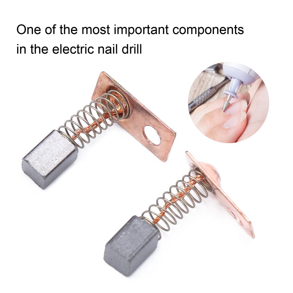 Kohlenstoffstahl Nagelbohrer Handstück Kohlebürsten Ersatzteil für Elektrische Nagelbohrmaschine