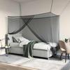 Mosquito Net for Bed 156 Meshes Black 220 x 100 x 150 cm