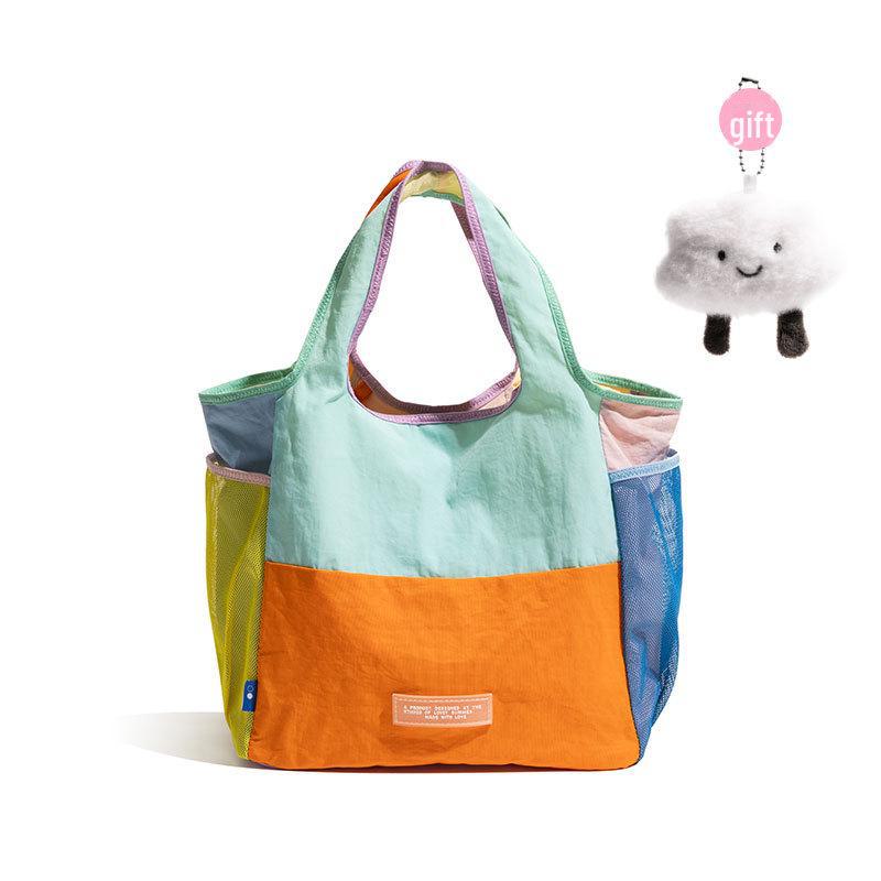 Сумка-тоут CKKUI Dopamine Canvas легкая складная экологичная сумка с нишевым сингапурским дизайном Standard 2409₽