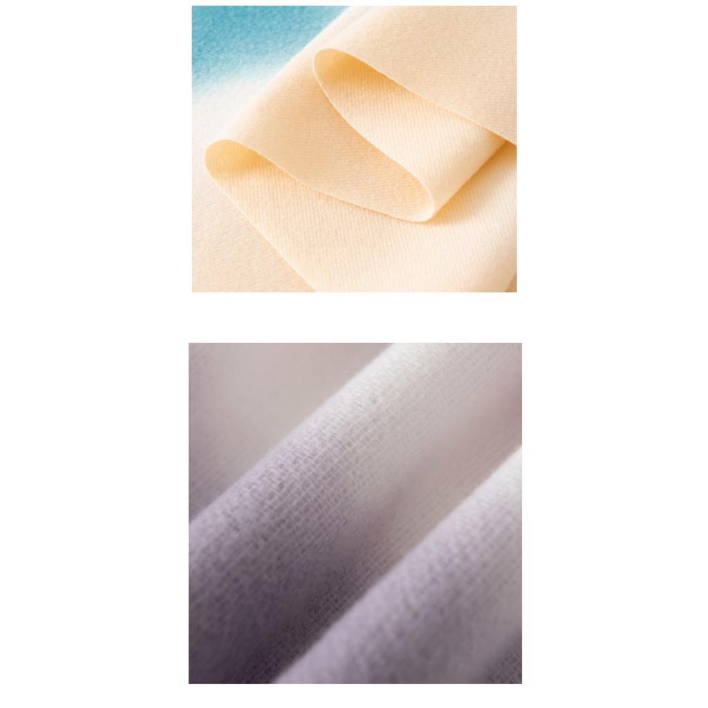 Gradient Color, Scarf, Girls, Autumn/winter, Shawl, Plush Scarf, Warm Scarf