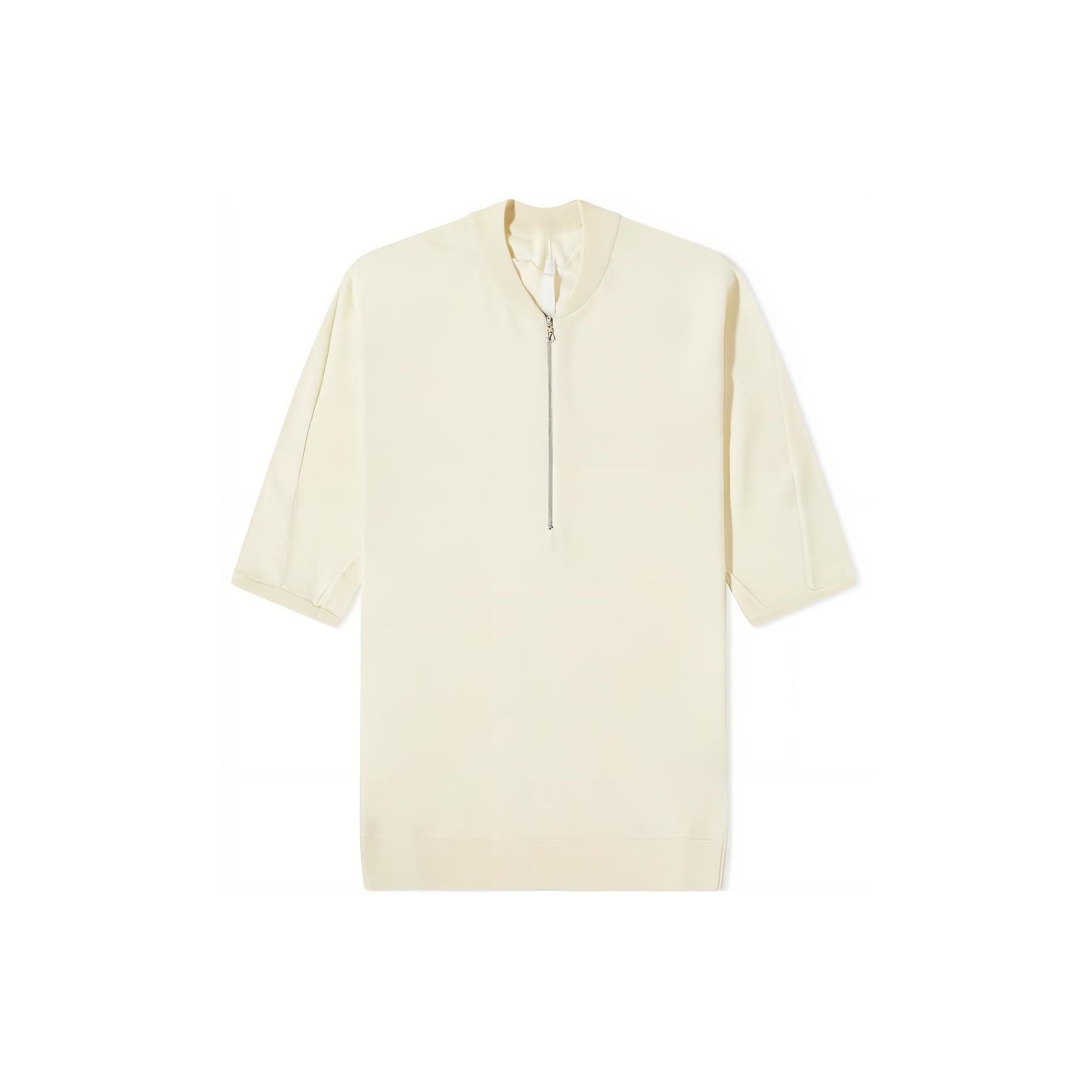 

Nike Solid Color Half-Zip V-Neck Fashion Short Sleeve T-Shirt Men Tops White DR5410-113 XL