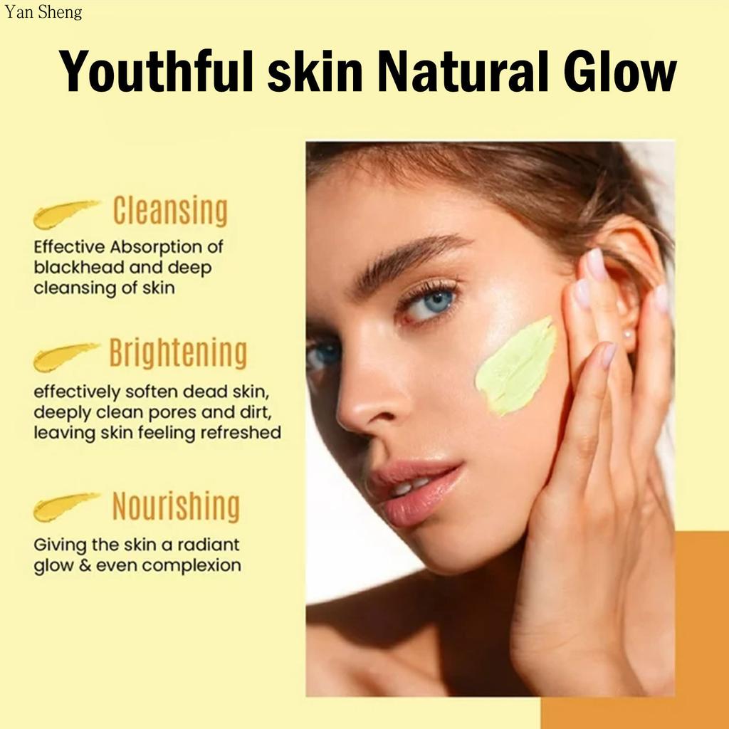 Turmeric Mud Skin Brightening Muction Stick Deep Cleansing Shrink Pores Brightening Skin Color Smear
