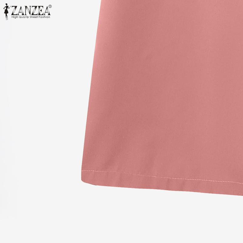 ZANZEA Γυναικεία μακρυμάνικη μπλούζα και παντελόνι Casual σετ δύο κομματιών