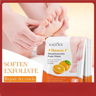 Masque pour les pieds à la vitamine C Masque pour les pieds anti-crevasses et sèches automne/hiver