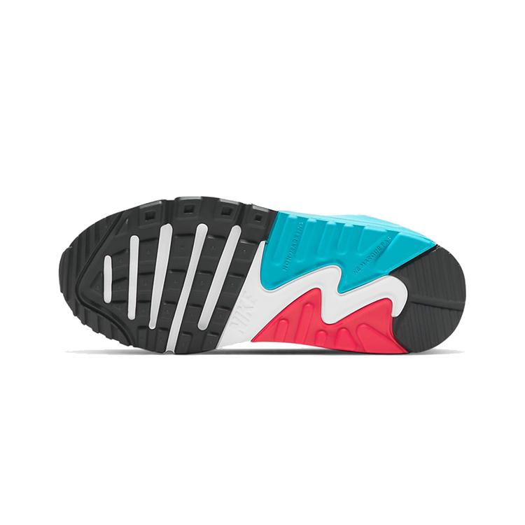 Nike Zapatillas Lifestyle Clásicas Air Max 90 para Niños Blancas Azules Rojas Niños de 3 a 7 Años CD6867-108