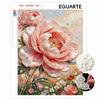 Gerahmtes Perlenmalerei-Set Elegantes Pfingstrosen-Design DIY Glänzende Leinwandkunst Kreatives Bastelset für Schreibtischdekoration Geschenk Wanddekoration