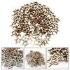 100pc Wooden Hollow Star Shape Scrapbooking Embellishments Natural Wood Slices Unfinished Wood Cut Handmade Decoration Accessory