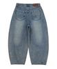 Sekeondeusolteu Balloon Damaged Denim Pants (Vintage Blue)