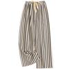 Women's Casual Fashion Sleep Pants Striped Loungewear Pants Wearable As Outerwear High-Waisted Pants