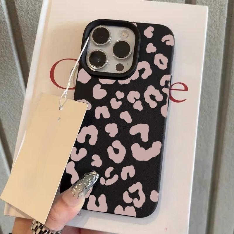 

Чорний чохол для телефону з леопардовим принтом для OPPO Reno 7 8 10 11 12 13 14 Pro 11F 12F 13F 14F 4 5 6 8T A2 A3 A5 Pro A3X A5X 7Z М який чохол OPPO Reno 13F 5G