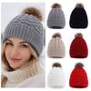 Thicken Knitted Hats Coldproof Crochet Cap Fashion Winter Hat  Women
