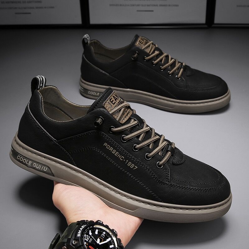 Summer Men's Shoes New Breathable Little White Shoes Men's Trendy Versatile Platform Sports Shoes Casual Flat Shoes Trendy Shoes