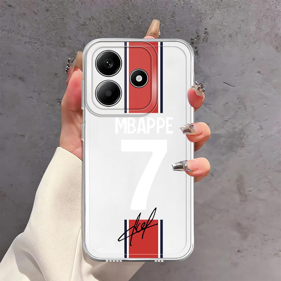 

Чехол для Xiaomi Redmi Note 14 Pro Plus 14C 9 10 11 10S 11S 12 13C 12S A4 Note 13 Мягкая накладка на телефон Футбольный номер Redmi Note 9S