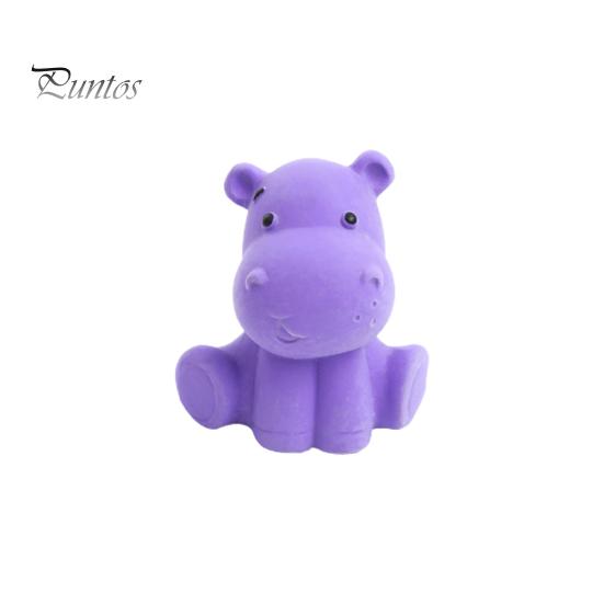 Dog Chew Toy Bite-Resistant Soft Teeth Cleaning Built-in Sounder Cartoon Grinding Animal Shape Oral Care Puppy Squeaky for Training