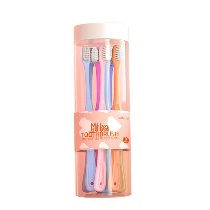 Meike Adult Family Pack Macaron Soft Bristle Toothbrushes (16 Count)