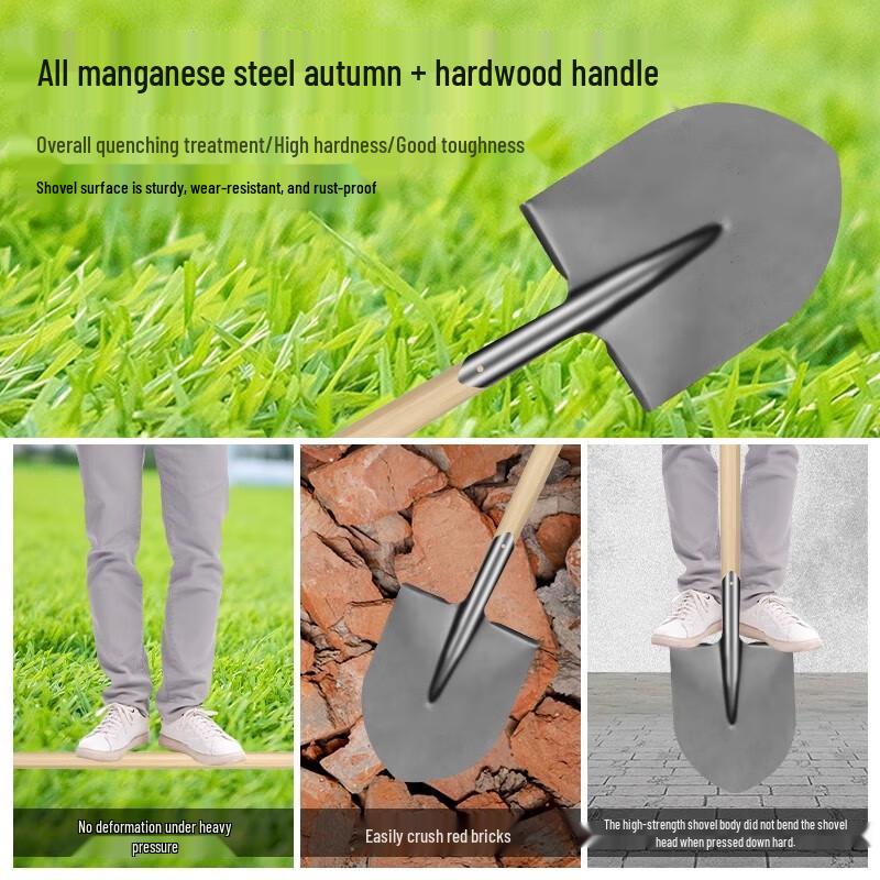 Heavy-Duty Manganese Steel Shovel