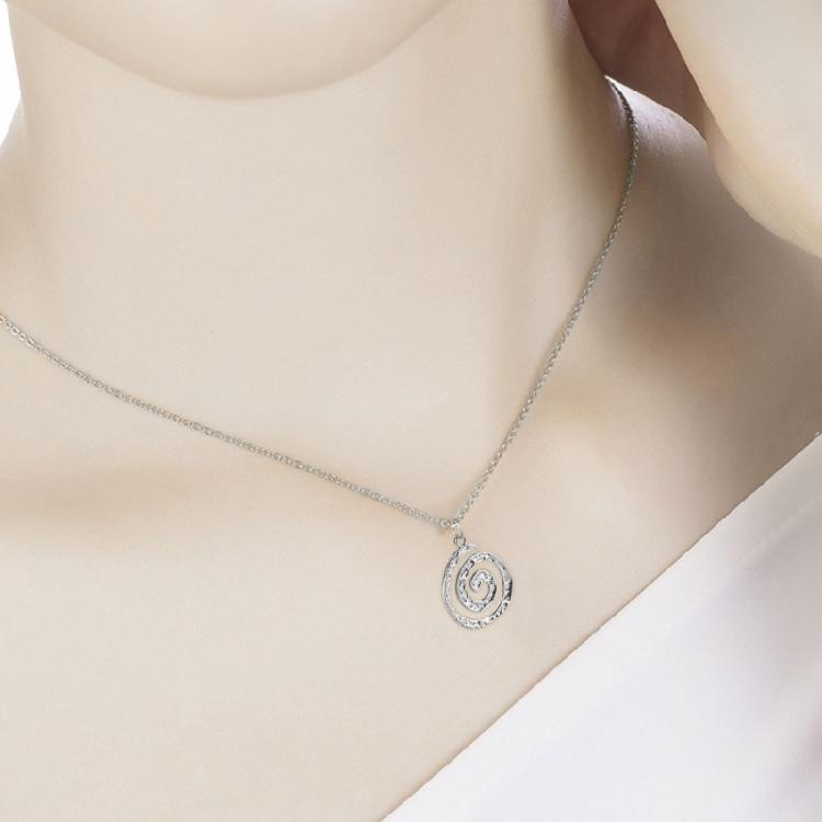 Sophisticated  Pendant Necklace Trendy Spirals Circles Necklace Neckchain Adornment for Daily Wear Dates Parties