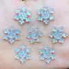 20Pcs New Cute 17mm Resin Mini Shining Snowflakes Flat Back Cabochons Scrapbooking DIY Jewelry Craft Decoration Accessories Q57