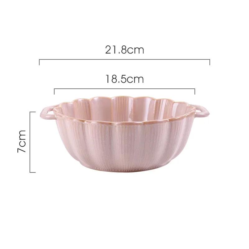 

Large Ceramic Bowl Kitchen Accessories Household Utensils for Kitchen Soup Bowls for Soups Porcelain Food Ramen Supplies Dining