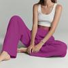 Women's Flowy Linen Wide-Leg Pants - Summer Beach Travel Wear with Elastic Waist & Pockets
