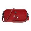 X Disney Kira 19 Letter Logo Zipper Closure Polished Pebble Leather Shoulder Crossbody Bag Small Women Bags Red 7276-V5F8Q