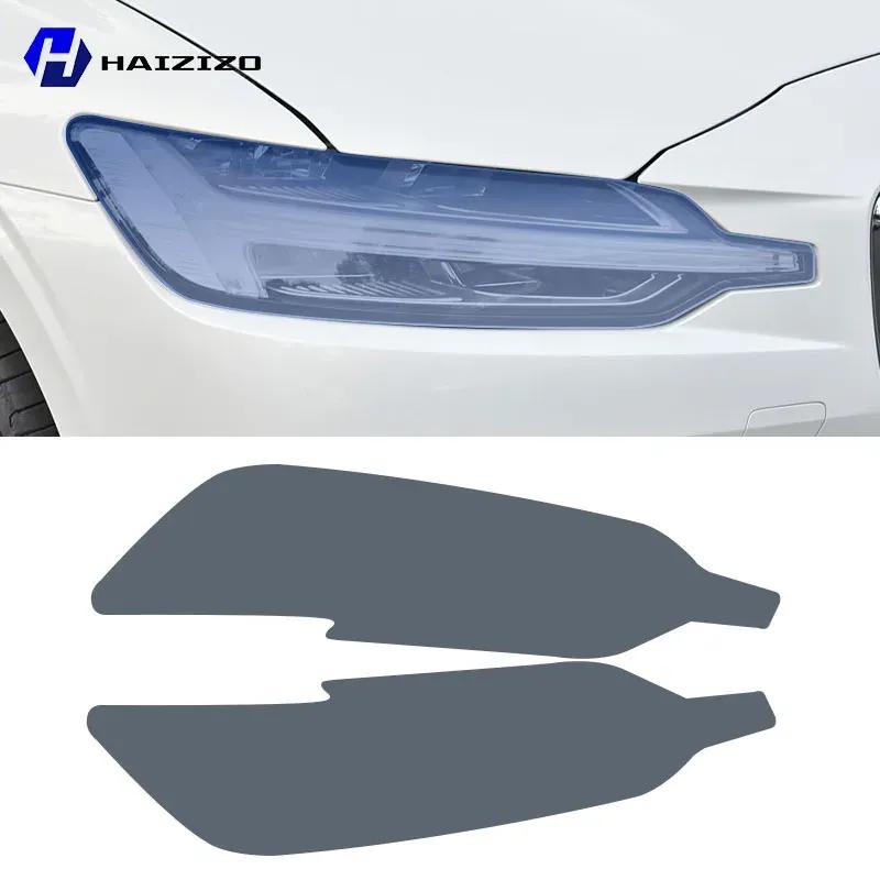 Für Volvo S60 -2025 Autoscheinwerfer Schutzfolie TPU Schutzaufkleber rauchschwarz kratzfest und kratzfest Nachrüstung