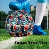 Custom Text Size 5 Soccer Ball, Standard Match Football For OutdoorFoo Fighters