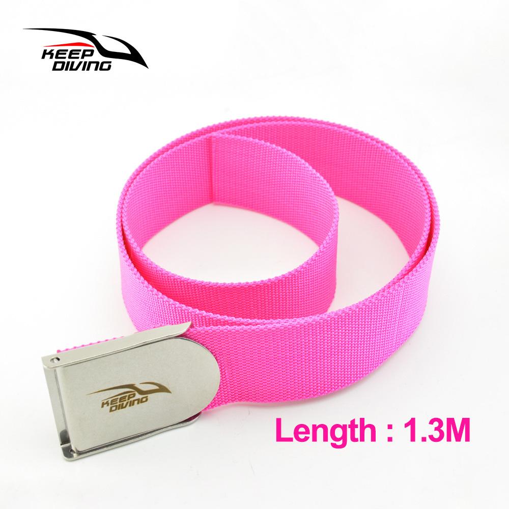 Diving Belt Diving Heavy Belt  Block Weight Belt Swimming Diving Accessories Rose red 1.3M #1