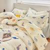Kids Dinosaur Bedding Sets For Girls Boys  New Single Bed Sheet Set Cartoon Duvet Cover Set Pillowcase Bed Linen No Filler