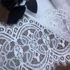 3m x 16.5cm White Chantilly Lace, Non-stretch French Eyelash Lace Fabric for Sewing, Bridal Dress, Dress, Lingerie, Bra, Underwear, Garment, Crafting