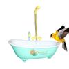 Bird Bathtub Parrot Bath Fountain Bird Parrot Bird Shower Bathing Tub Pet Pool Birdbath Bowl Pet Bird Bath Basin Parrot Basin