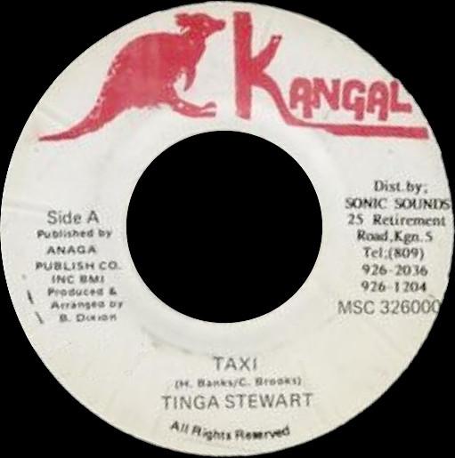 

7inch Record TINGA STEWART Taxi MSC326000 Kangal Jamaica Reggae Ska Dub Used