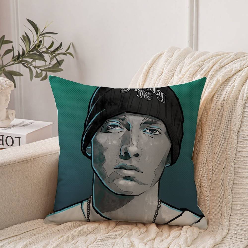 Eminem 8 Mile Hip Hop Rapper Pillow Case Home Decor Throw For Sofa Bed Car Room Decor Gift Idea