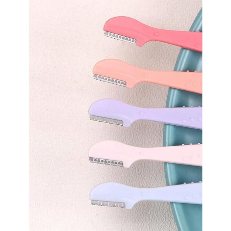 1pcs Eyebrow Razors, Straight Handle Eyebrow Makeup Tools Grooming Razors, Unisex Stainless Steel Hair Remover With Protective Cover