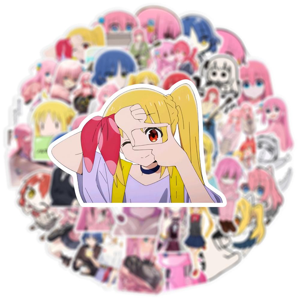 10/30/50pcs Cartoon Music Anime BOCCHI THE ROCK! Stickers Kawaii Gotoh Hitori Decal DIY Notebook Guitar Laptop Cute Sticker Toy