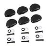 6Pcs Electric Guitar Tuning Peg Key Button Folk Guitar Tuning Peg Handle for Replacement Black
