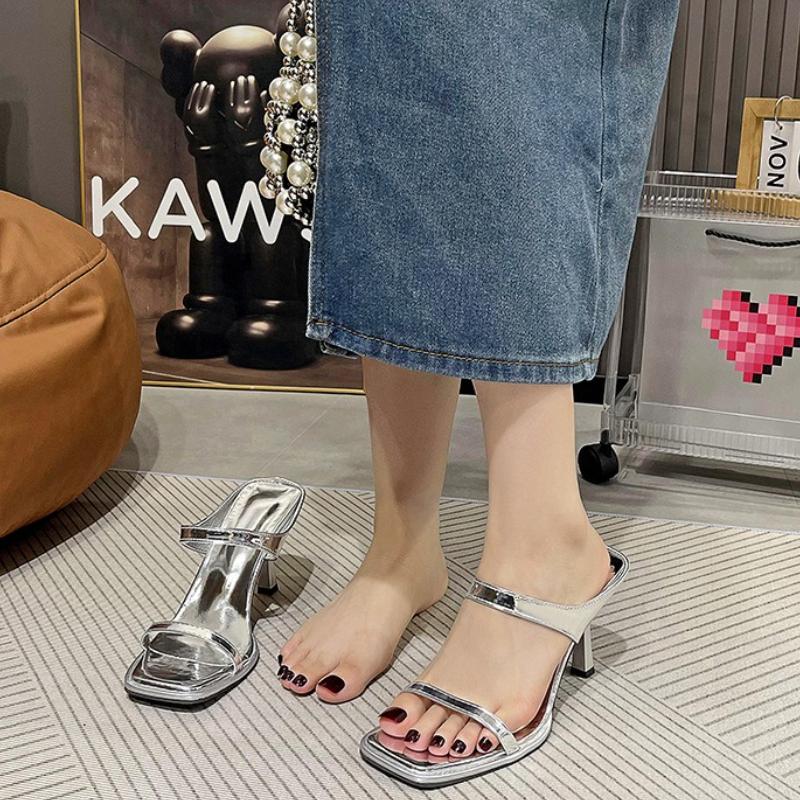 Fashion High Heels Summer New Fashion Sandals Versatile Comfort Women's Shoes High-end Luxury Slippers Elegant Temperament Pumps