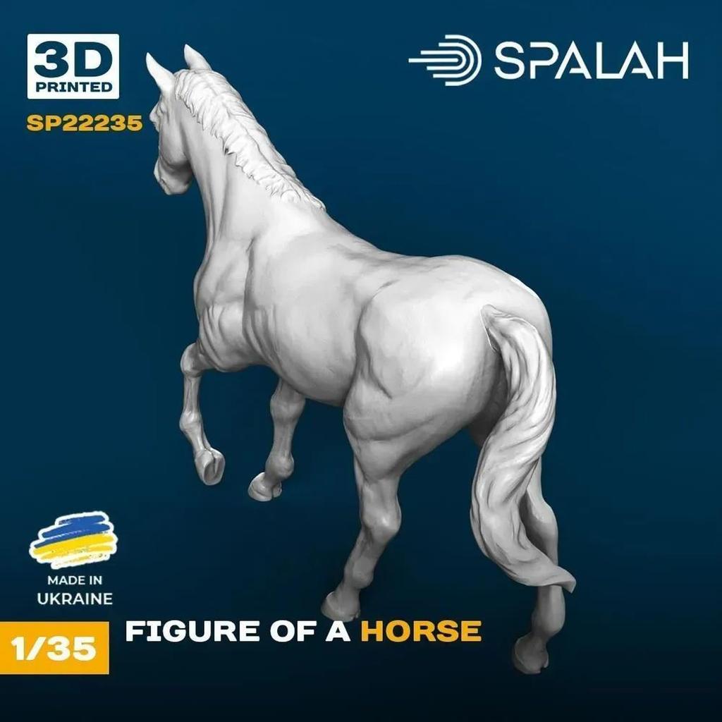 Spallach 1/35 Pferd Harzbausatz SPU22235 (Tier)