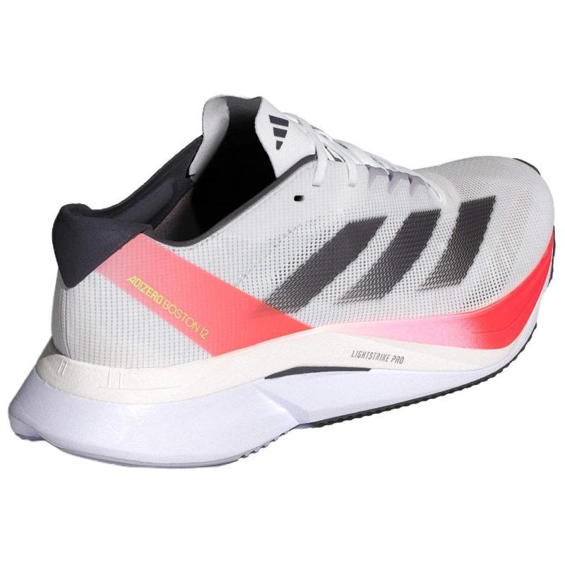 Adidas Adizero Boston 12 'White Aurora Solar Red' Sneakers IF9210