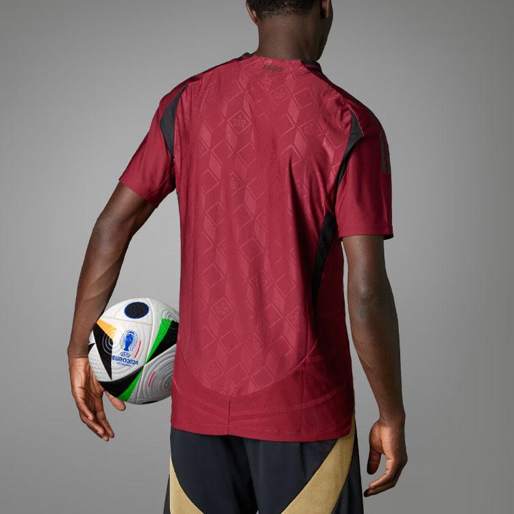 Adidas Belgium 2024 Home Authentic Jersey Team Coll Burgundy Men Streetwear IM8440