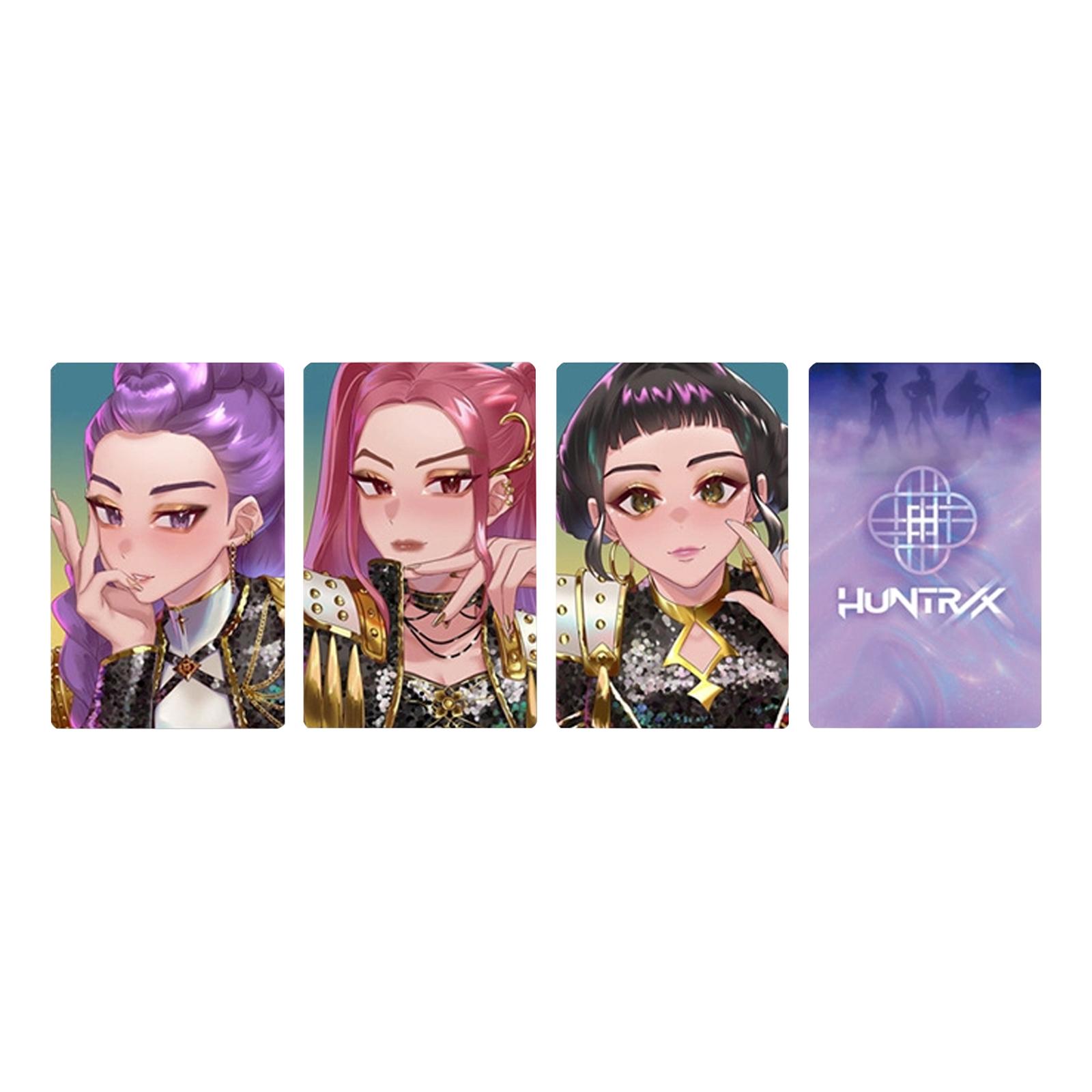 

Набор из 3 коллекционных карточек с мультяшными фотографиями в стиле аниме, сувенир One Size